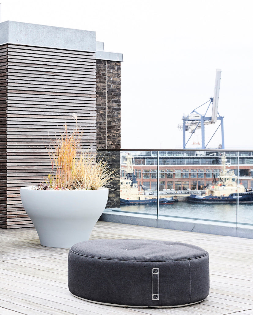 Full Moon Sunbrella Pouf