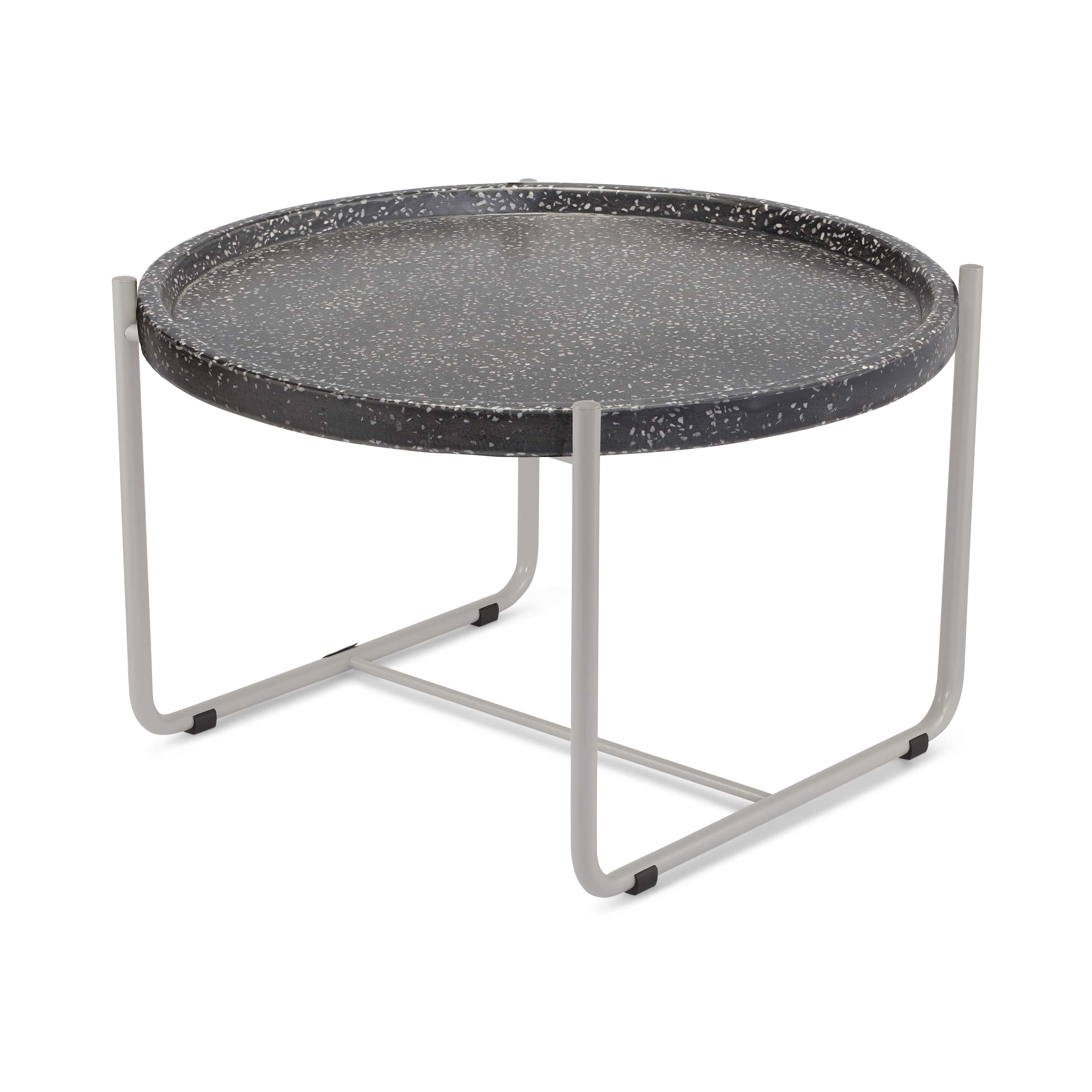 Terrazzo Table Big_Alu_Black