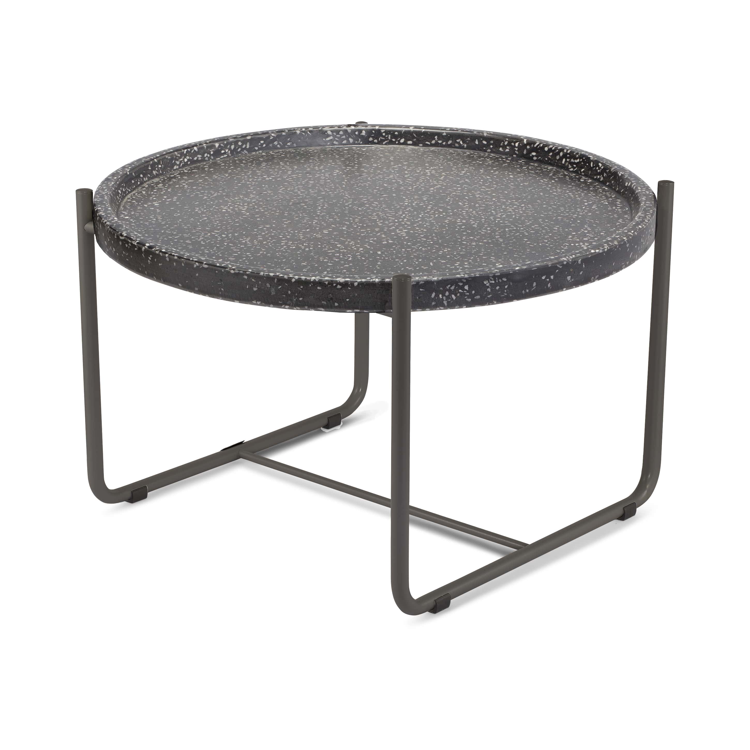 Terrazzo Table Big_Dark_Black
